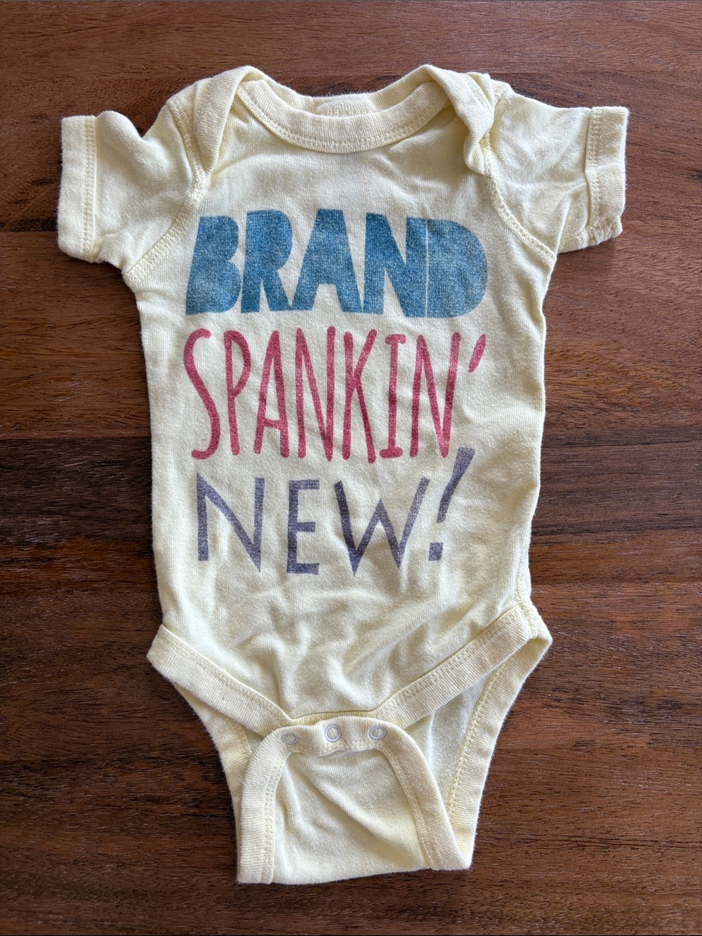 Rabbit Skins- Yellow One-Piece Bodysuit 100% cotton